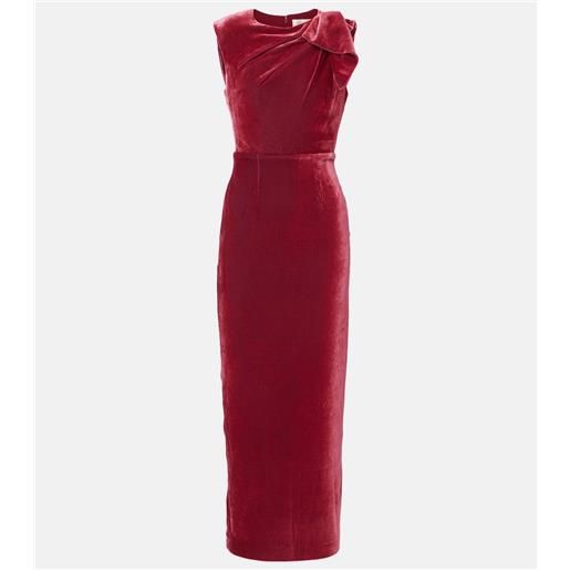 Roland Mouret abito lungo in velluto