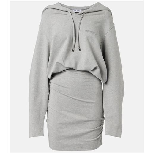 The Attico abito corto in jersey di misto cotone