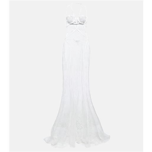 Nensi Dojaka bridal - abito lungo in pizzo