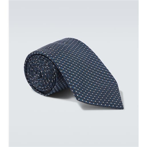 Zegna cravatta in jacquard di seta