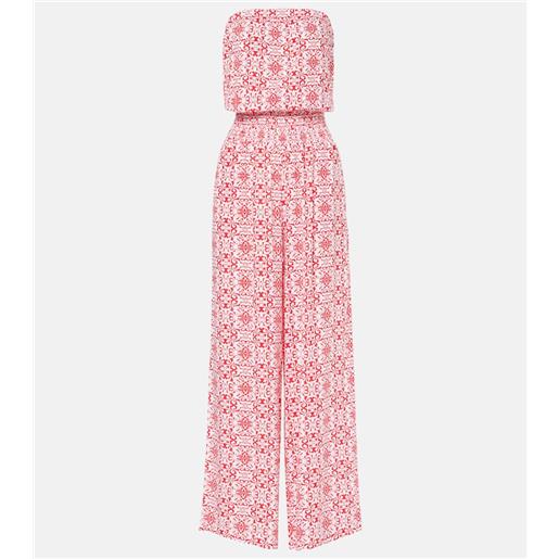 Melissa Odabash jumpsuit naomi in cotone con stampa