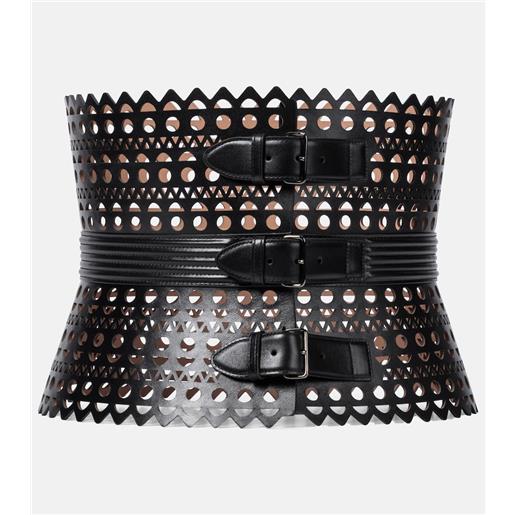 Alaia alaã¯a cintura in pelle