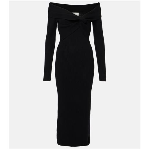 Roland Mouret abito midi in misto lana e cashmere