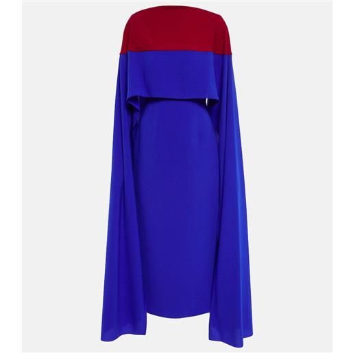 Roksanda abito midi elina con mantella