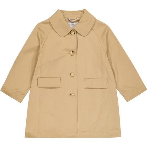 Il Gufo trench in gabardine di cotone