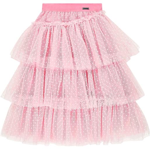 Monnalisa gonna in tulle a pois