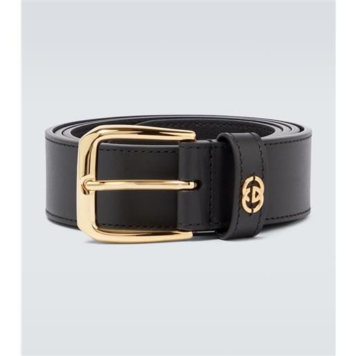 Gucci cintura interlocking g in pelle