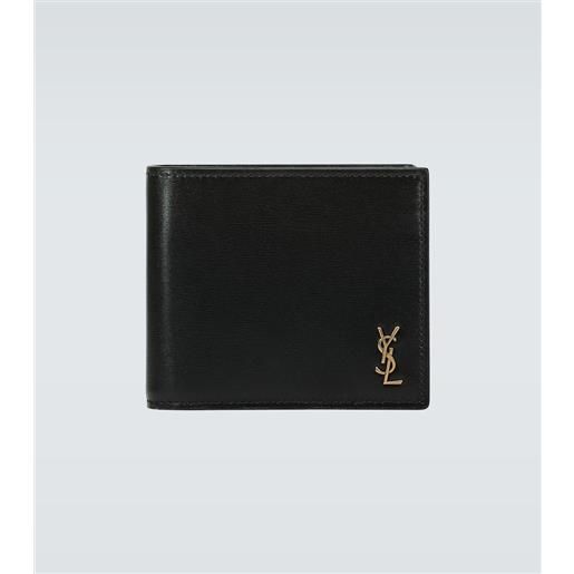 Saint Laurent portafoglio tiny cassandre east/west in pelle