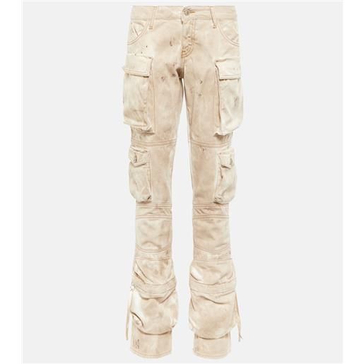 The Attico jeans cargo a vita bassa