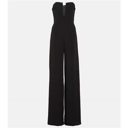 David Koma jumpsuit a gamba larga senza spalline