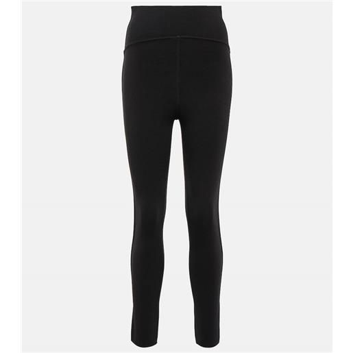 Alaia alaã¯a leggings in misto lana a vita alta
