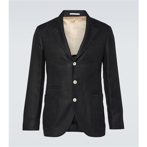 Brunello Cucinelli blazer in lino, lana e seta