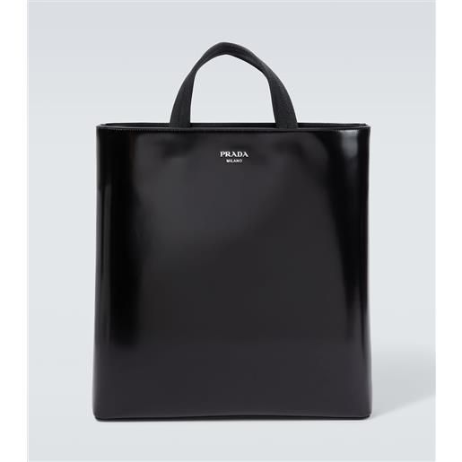 Prada shopper in pelle con borraccia