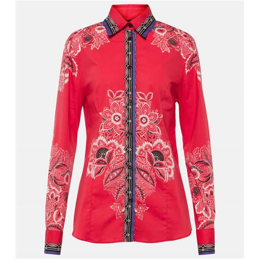 Etro camicia in misto cotone con stampa