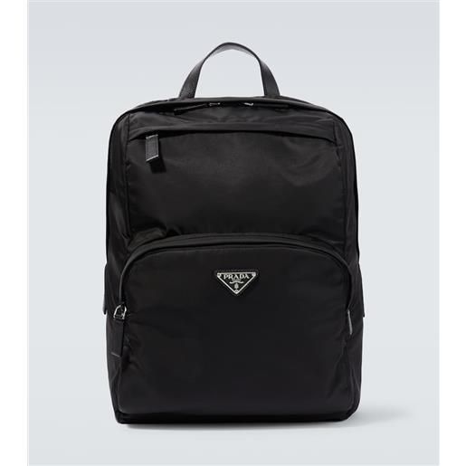 Prada zaino in re-nylon con logo