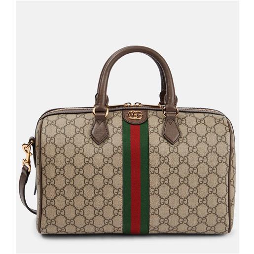 Gucci borsa ophidia web stripe medium in canvas gg