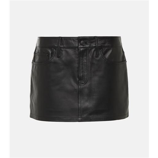 Wardrobe.NYC minigonna micro in pelle
