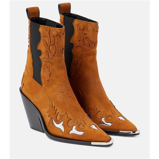 Rabanne stivaletti texani in suede