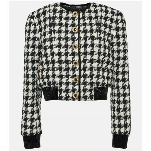 Balmain giacca in tweed pied-de-poule