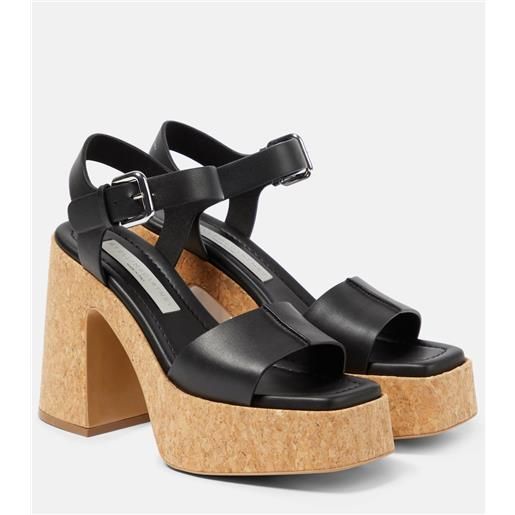 Stella McCartney sandali skyla in similpelle con plateau