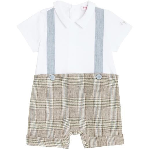 Il Gufo baby - pagliaccetto in jersey a quadri