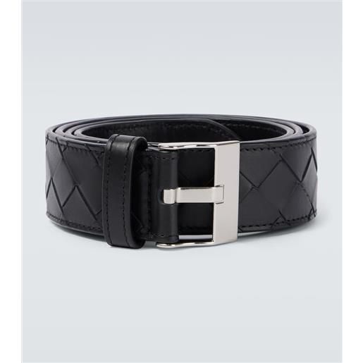 Bottega Veneta cintura in pelle intrecciato