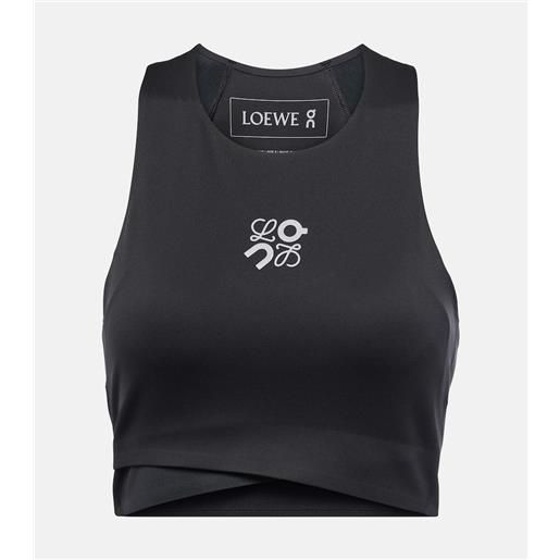 Loewe x on - top cropped performance con logo