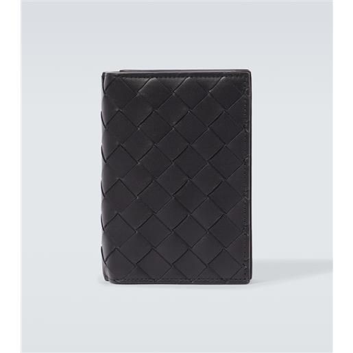 Bottega Veneta portafoglio intrecciato medium in pelle