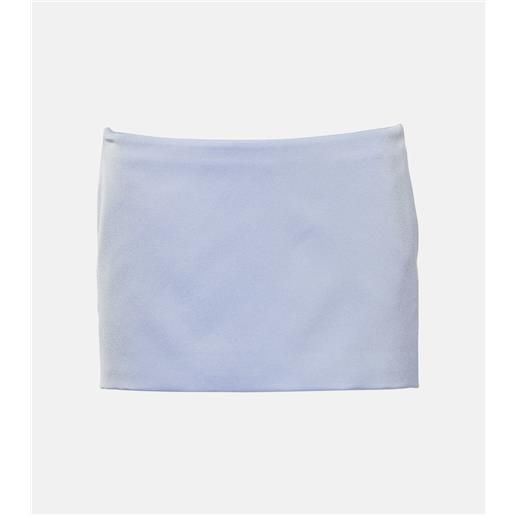 Alex Perry minigonna in crãªpe di raso a vita bassa