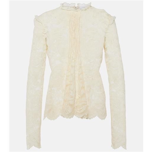 Rabanne top in pizzo
