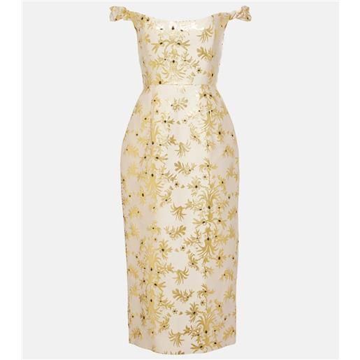 Markarian abito midi amina in misto seta