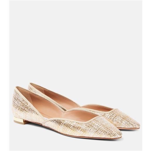 Aquazzura ballerine maia in canvas