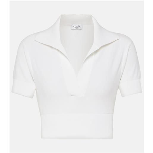 Alaia alaã¯a polo cropped