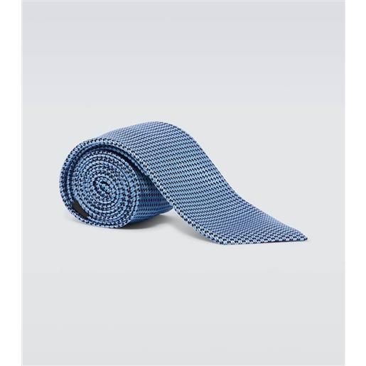 Zegna cravatta in twill di seta