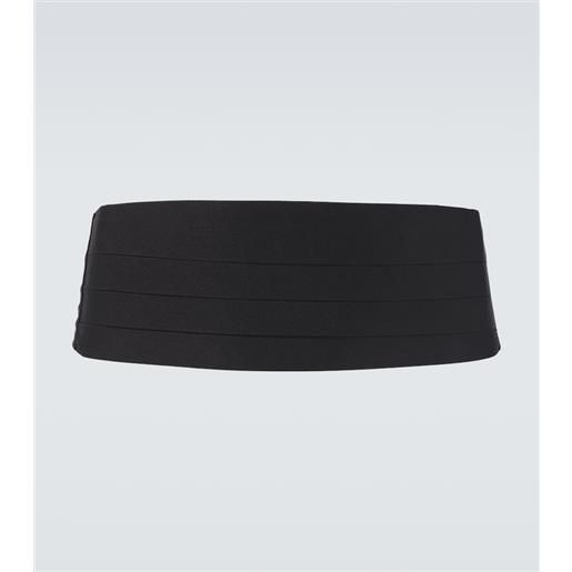 Rubinacci fascia da smoking in grosgrain di seta