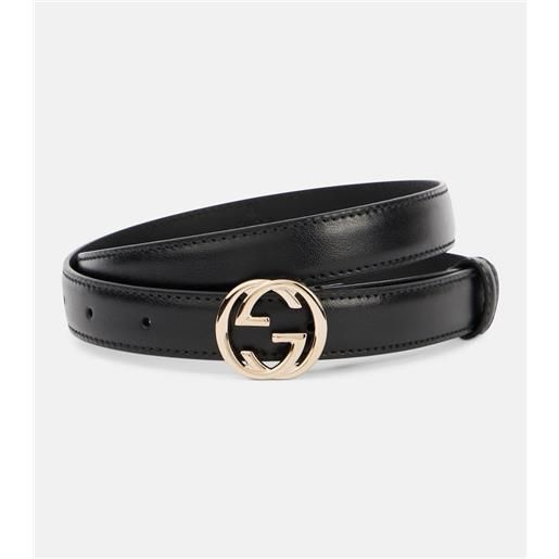 Gucci cintura interlocking g in pelle