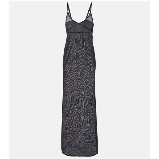 Saint Laurent abito sottoveste in jersey