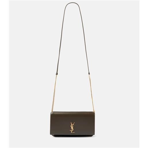 Saint Laurent borsa porta cellulare cassandre in pelle