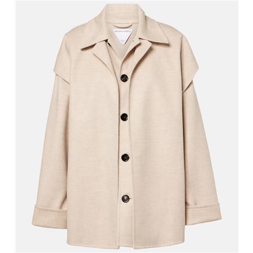 Bottega Veneta soprabito in lana e cashmere