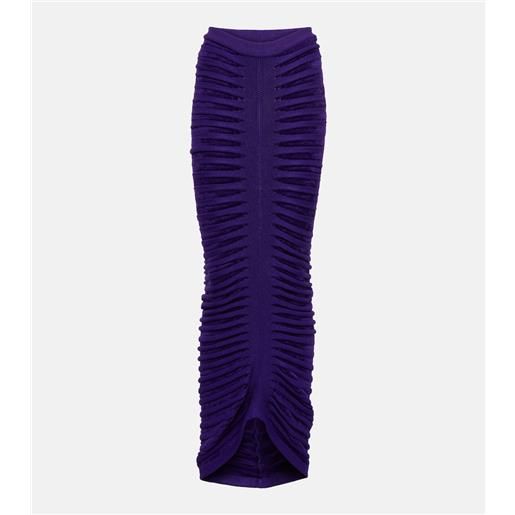 Alaia alaã¯a gonna lunga con ruches