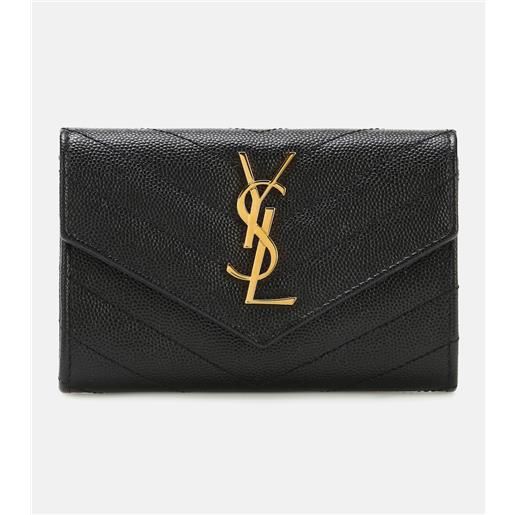Saint Laurent portafoglio monogram small in pelle matelassã©
