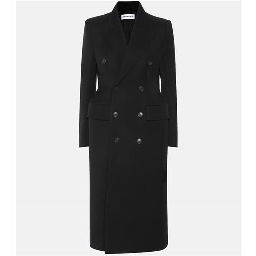 Balenciaga cappotto hourglass in misto lana