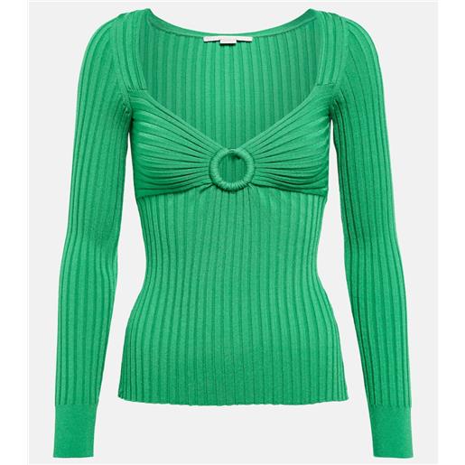 Stella McCartney top in maglia a coste