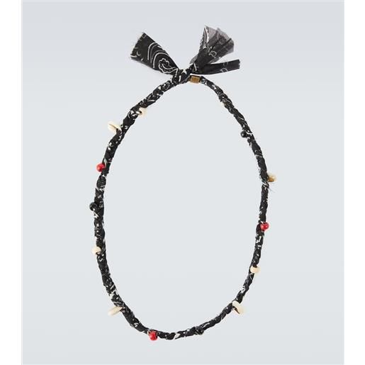 Alanui collana in cotone bandana