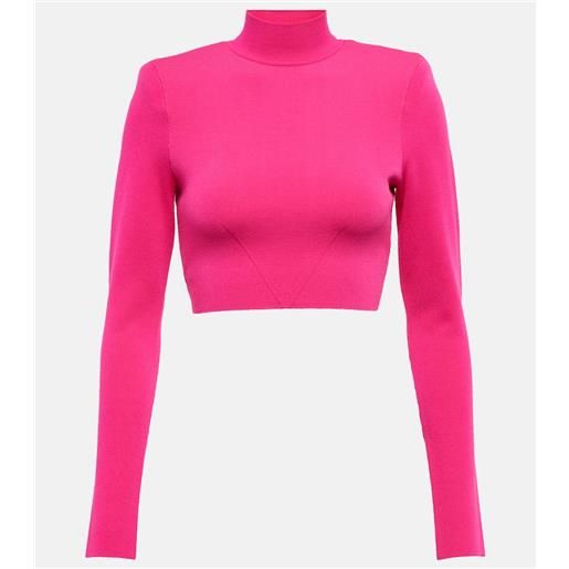 Roland Mouret top cropped a collo alto