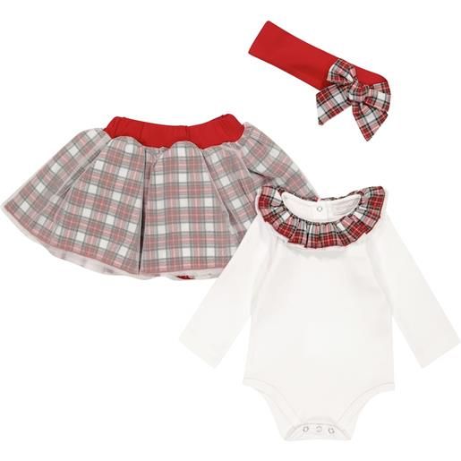 Monnalisa baby - body, gonna e fascia per capelli