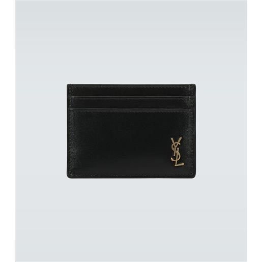 Saint Laurent portacarte tiny cassandre in pelle