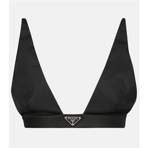 Prada bralette in gabardine re-nylon