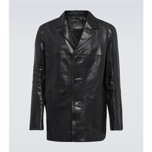 Prada giacca in pelle