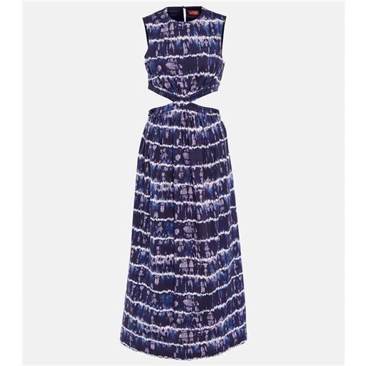 Altuzarra abito midi ashima in misto cotone